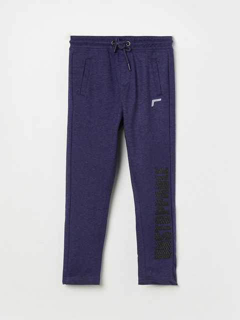 

Fame Forever by Lifestyle Girls Navy Blue Solid Pure Cotton Track Pants
