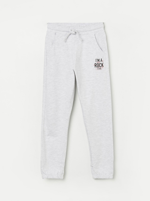 

Fame Forever by Lifestyle Boys Grey Melange Solid Track Pants