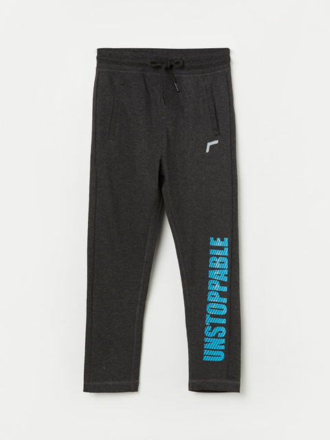 

Fame Forever by Lifestyle Boys Charcoal Solid Straight Fit Track Pants