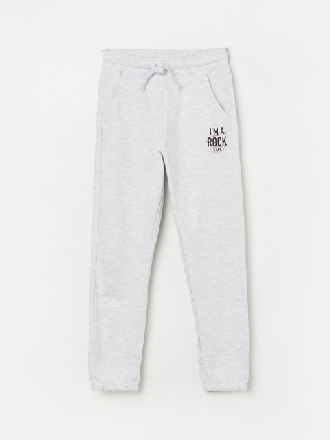 

Fame Forever by Lifestyle Boys Grey Melange Solid Regular Fit Track Pants