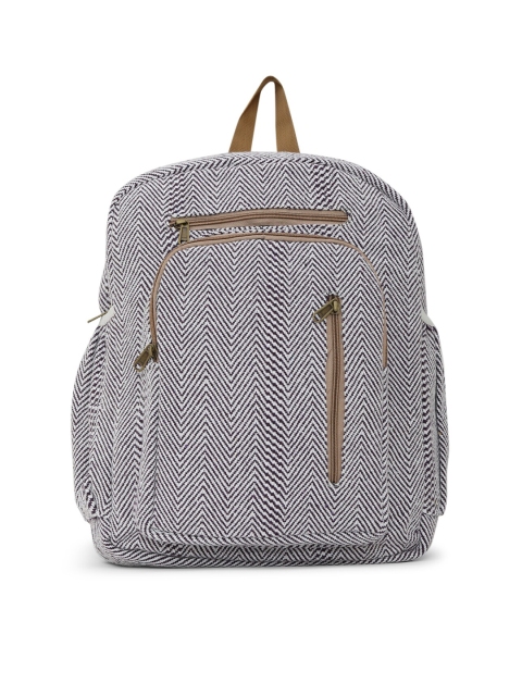 

gaura pakhi Unisex Grey Geometric Backpack