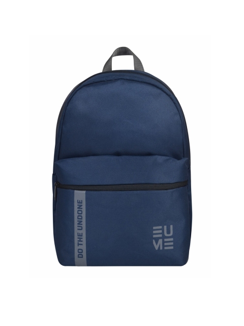 

EUME Unisex Navy Blue & Grey Backpack