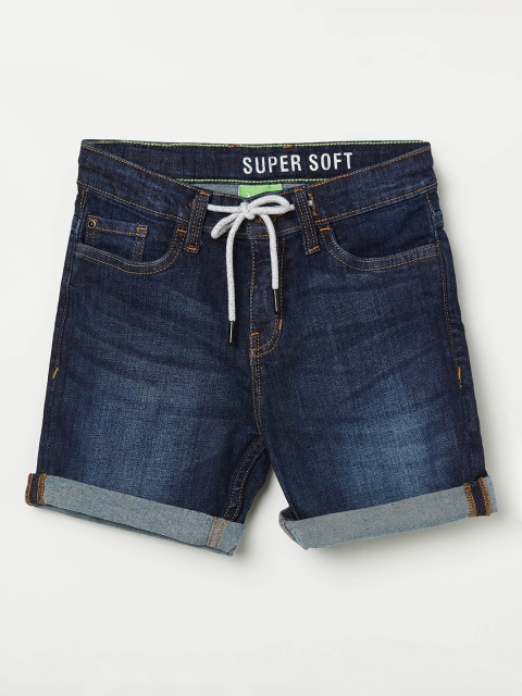 

Bossini Boys Navy Blue Washed Denim Shorts