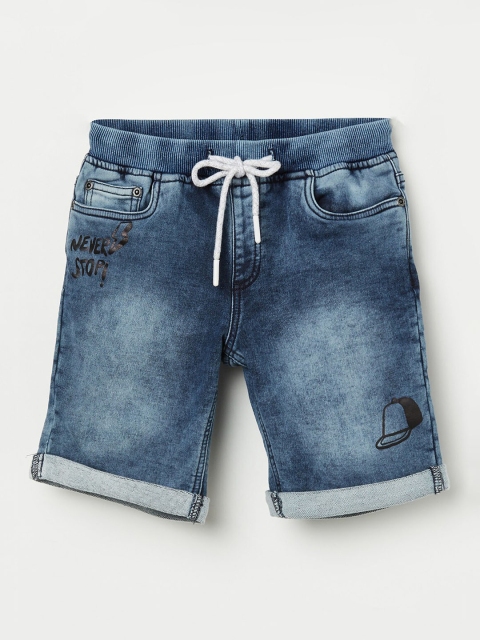 

Bossini Boys Blue Washed Denim Shorts