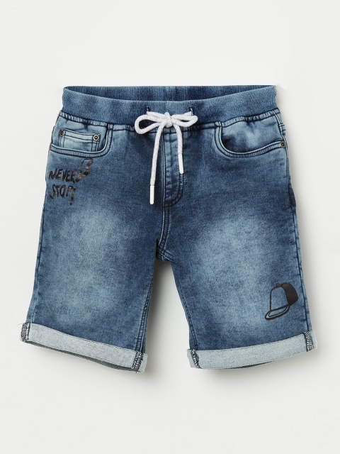 

Bossini Boys Blue Washed Denim Shorts