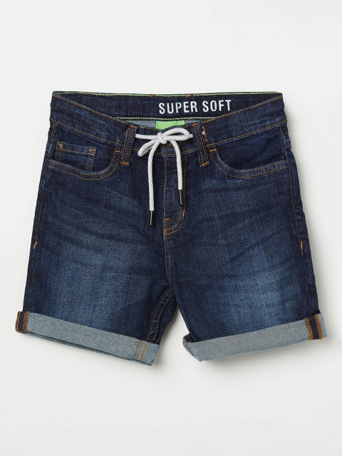 

Bossini Boys Blue Washed Denim Shorts