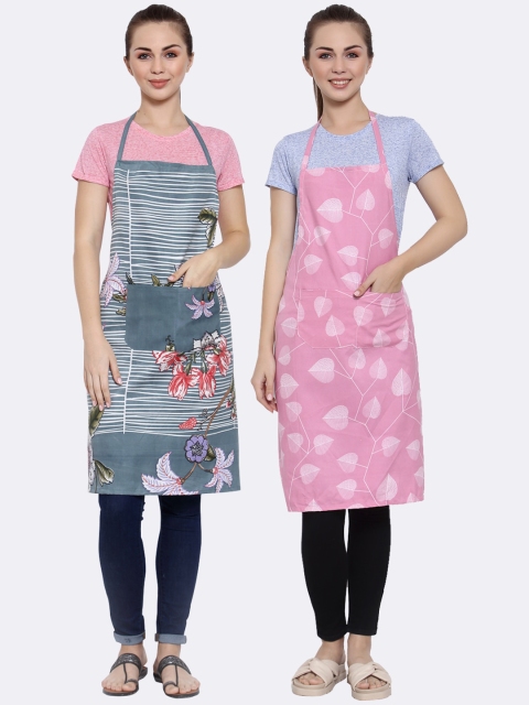 

Arrabi Pack of 2 Multi Printed Aprons