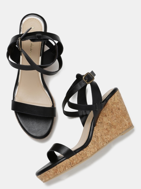 

Mast & Harbour Women Black Wedges