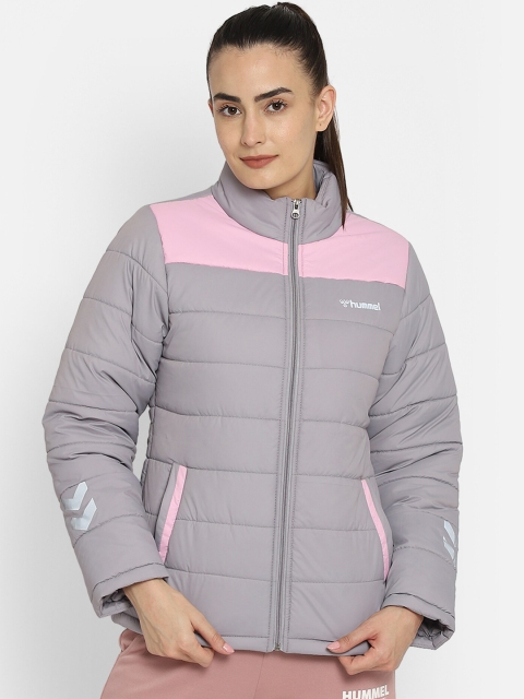 

hummel Women Grey Pink Puffer Jacket