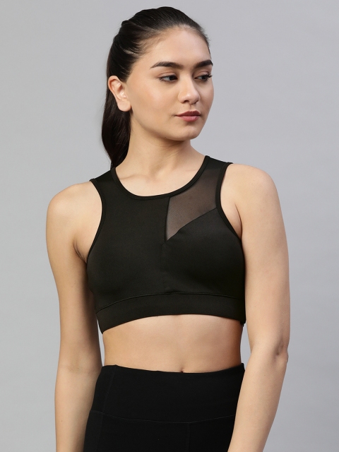 

skyria Black Heavily Padded Workout Bra SSU009C1XS