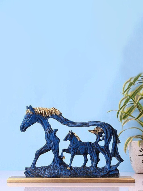 

THE ARTMENT Black & Blue Feng Shui Galloping Horse