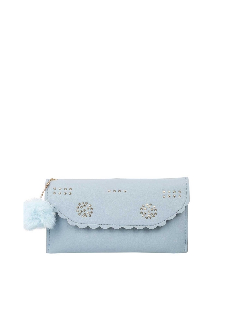 

WALKWAY Blue Textured Envelope Clutch