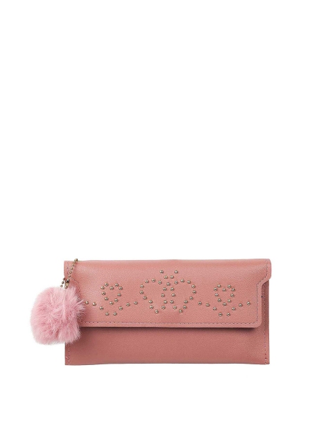 

WALKWAY by Metro Peach-Coloured Embellished Purse Clutch
