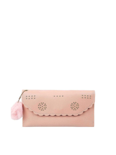 

WALKWAY Women Pink Textured Envelope Clutch