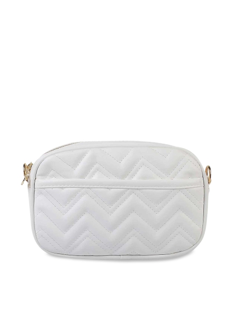

WALKWAY White Structured Quilted Sling Bag