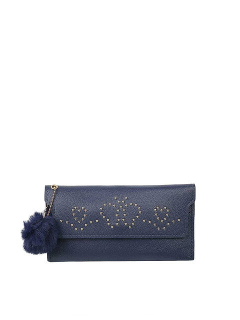 

WALKWAY by Metro Navy Blue Embellished Purse Clutch