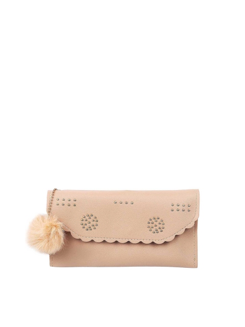 

WALKWAY by Metro Women Beige Embellished Purse with Tassells
