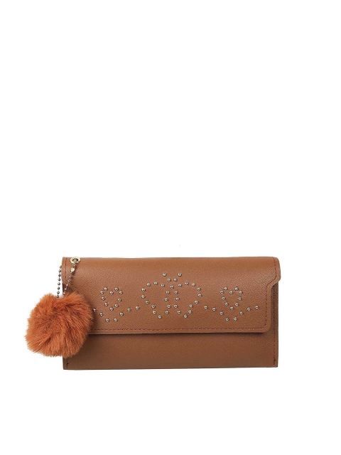 

WALKWAY by Metro Brown Embellished Purse Clutch