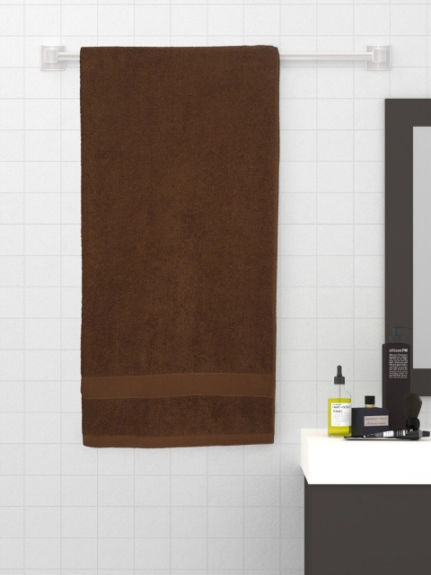 

Raymond Home Brown Solid Cotton 380 GSM Bath Towel