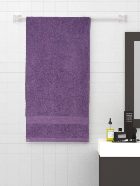 

Raymond Home Purple Solid Extra Absorbent 450 GSM Cotton Bath Towel