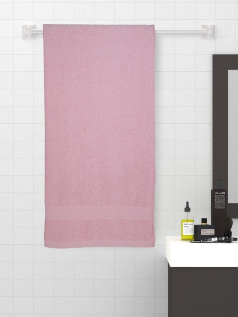 

Raymond Home Pink Solid 380 GSM Cotton Bath Towel