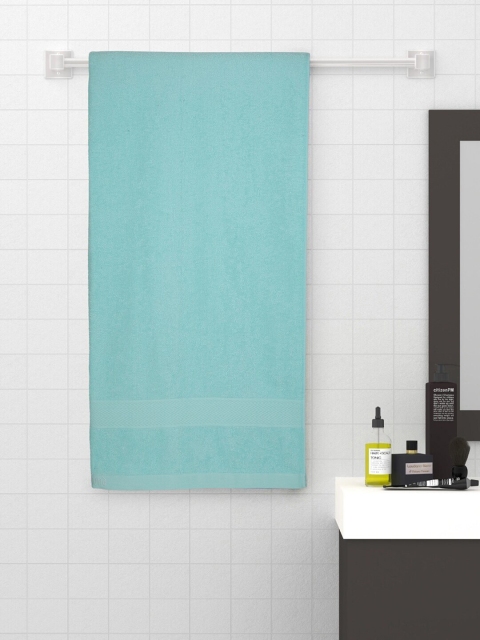 

Raymond Home Blue Solid Cotton 380 GSM Bath Towel