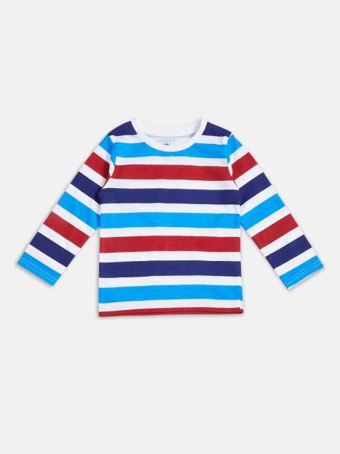 

Pantaloons Baby Boys Blue & Red Striped T-shirt