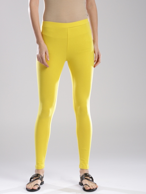 

W Yellow Ankle Leggings