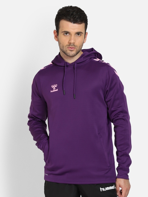 

hummel Men Purple Hooded Sweatshirt