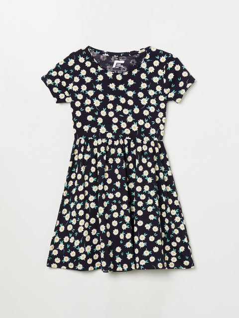 

Fame Forever by Lifestyle Girls Navy Blue Floral Printed Dress