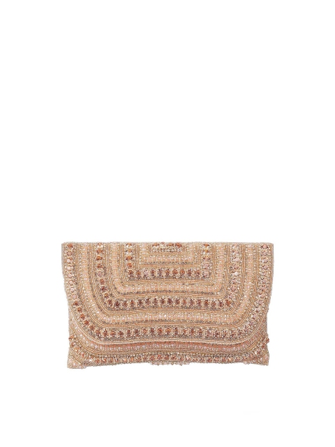 

Metro Rose Gold-Toned Embellished Envelope Clutch