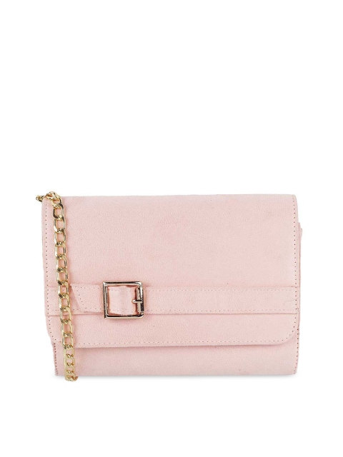 

Metro Pink Suede Structured Sling Bag