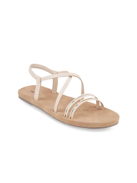 

Metro Women Beige Open Toe Flats