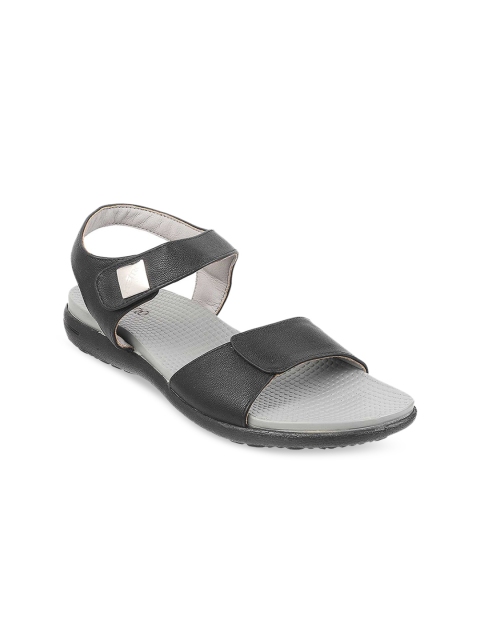 

Metro Women Black & Grey Open Toe Flats