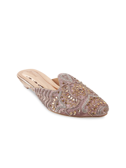 

Metro Gold-Toned Kitten Mules