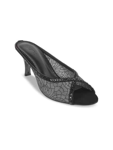 

Metro Black Embellished Sandals