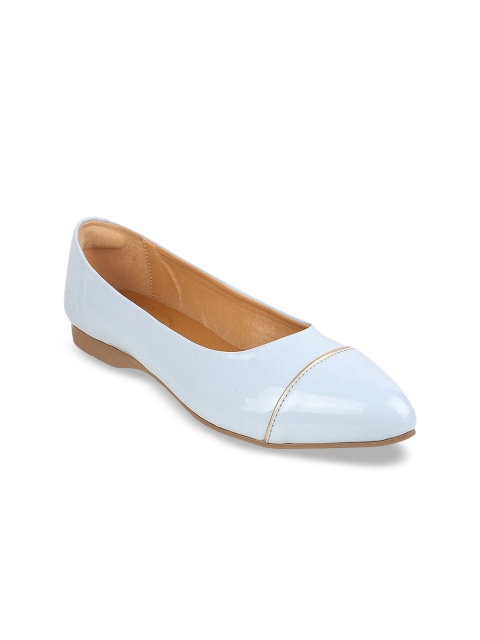 

Metro Women Blue Textured Ballerinas Flats