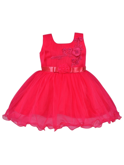 

Wish Karo Pink Embellished Net Dress