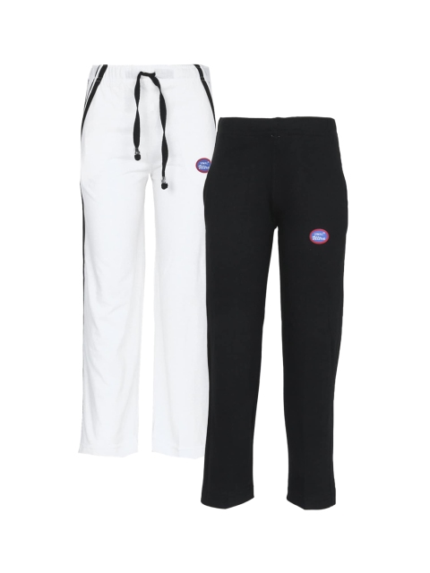 

VIMAL JONNEY Kids Pack of 2 Track Pants, White