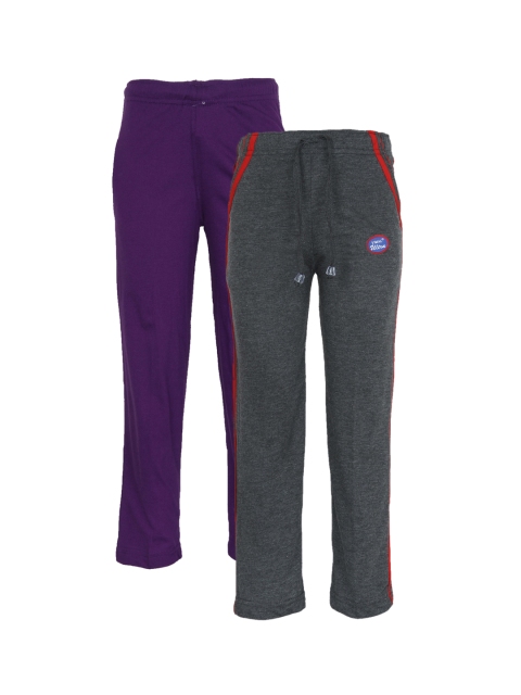 

VIMAL JONNEY Kids Pack of 2 Track Pants, Grey