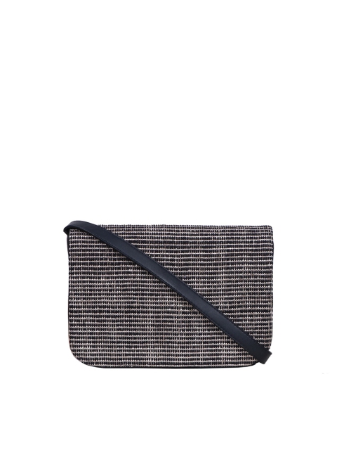 

Diwaah Black Textured Structured Sling Bag
