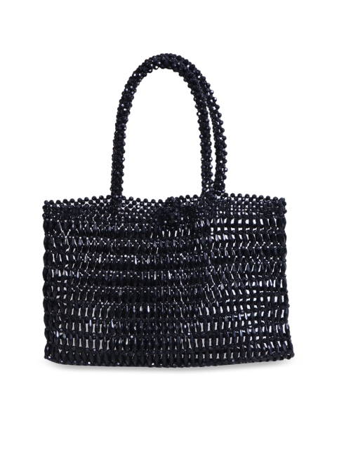 

Diwaah Black Swagger Embellished Tote Bag