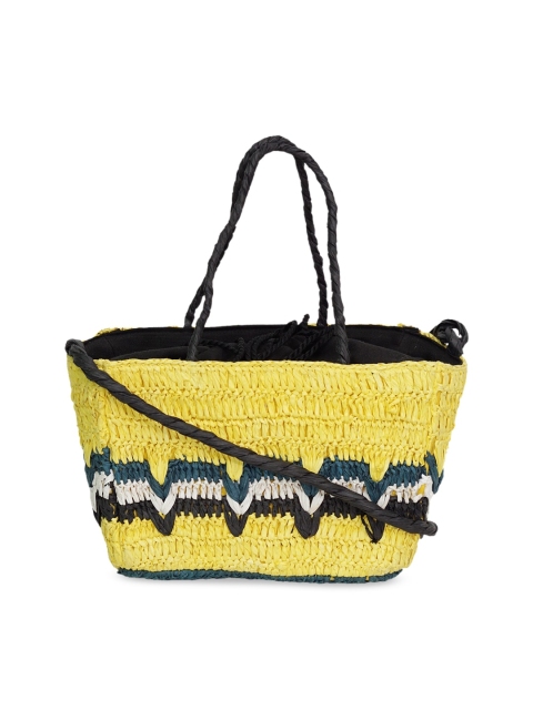 

Diwaah Multicoloured Oversized Shopper Jute Tote Bag with Tasselled, Multi