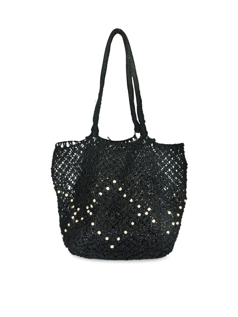 

Diwaah Black Pure Cotton Shopper Shoulder Bag