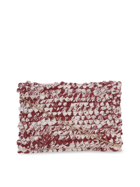 

Diwaah Rust & White Self Design Swagger Sling Bag