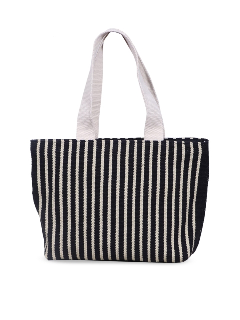 

Diwaah Black & White Striped Shoulder Bag