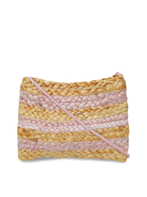 

Diwaah Pink & Beige Sling Bag