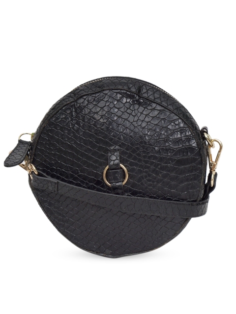 

Diwaah Black Textured PU Swagger Sling Bag