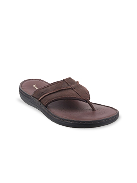 

Metro Men Brown Leather Comfort Sandals