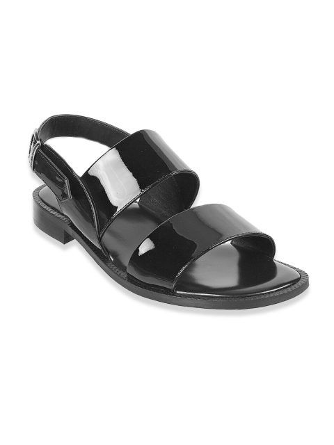 

Metro Men Black Leather Comfort Sandals